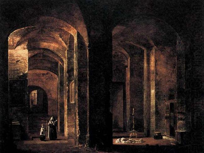 Crypt of San Martino ai Monti, Rome, Francois-Marius Granet